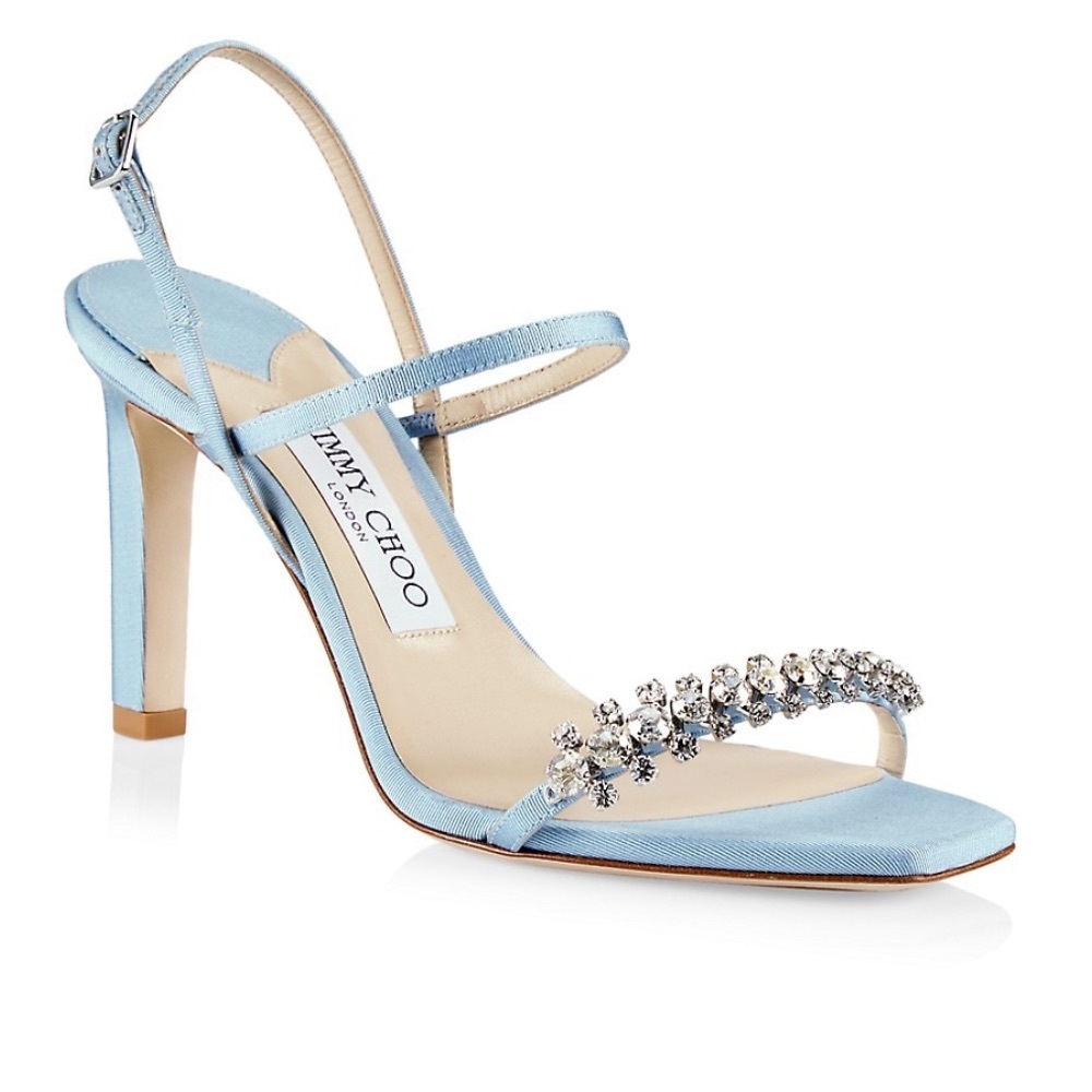 Jimmy Choo blue crystal heel